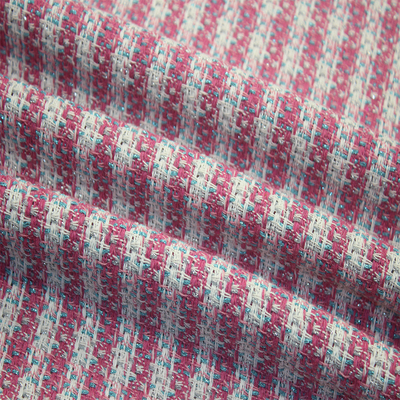 New Design Cheap 100 Polyester Tweed Embroidery Fabric for  Winter Women's Coat Clothing
