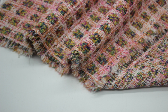 Factory Wholesale Quantity Preferred Woolen Small Fragrance Fashion Sofa Tweed Coat Fabric for Women's Clothing Coat