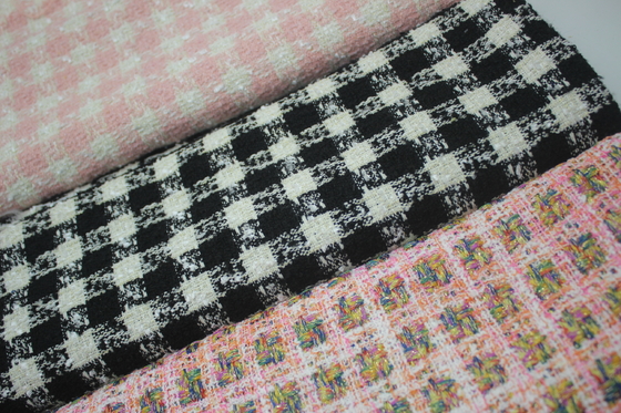 Factory Wholesale Quantity Preferred Woolen Small Fragrance Fashion Sofa Tweed Coat Fabric for Women's Clothing Coat