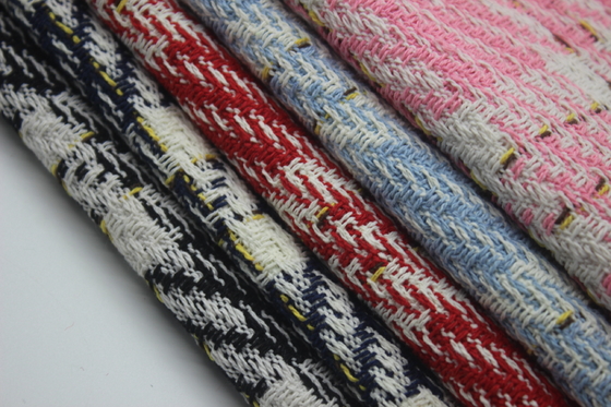 In Stock Yarn Dyed 100 Polyester Fragrant Breeze Tweedy Fabric for Women's Autumn and Winter Coat Clothing