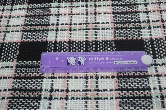 In Stock Yarn Dyed 100 Polyester Fragrant Breeze Tweedy Fabric for Women's Autumn and Winter Coat Clothing