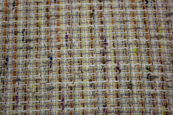 In Stock Wholesale of a Roll New Design 100 Polyester Tweed Fabric for Women's Coat Clothing in Autumn and Winter