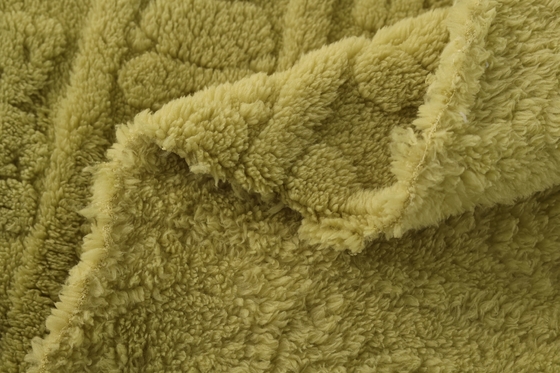 Eco-friendly 100% Cotton Soft Jacquard Fabric Shu Velveteen Sherpa Cotton Fabrics for Clothing for Home Blanket Textile