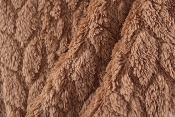 New Arrive Soft 100 Polyester Double-sided Jacquard Cotton Fleece Fabric for Casual Shoes Men Womens Clothing