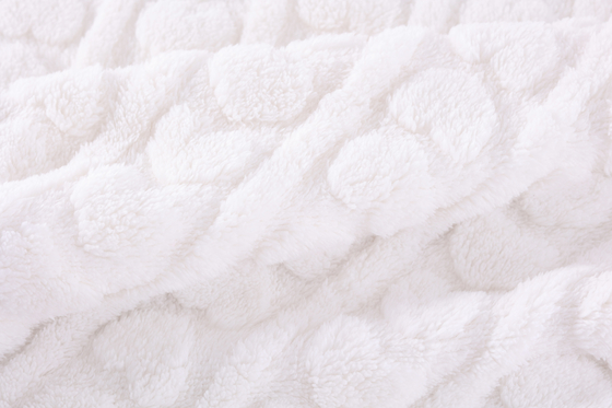 New Arrive Soft 100 Polyester Cotton Jacquard Fleece Fabric for Shoes Men Womens Clothing Blankets for Winter