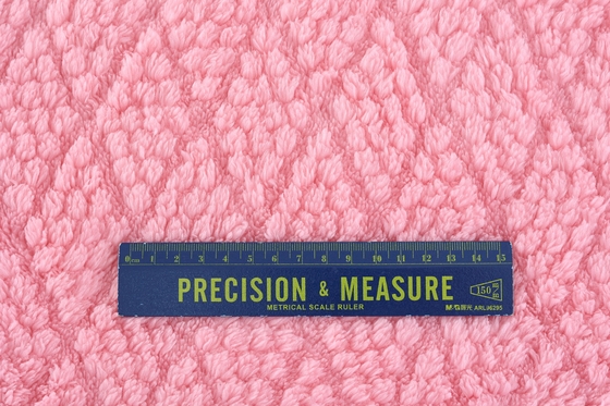 New Arrive Soft 100 Polyester Cotton Jacquard Embossed Fleece Fabric for Shoes Men Womens Clothing