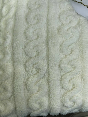 Wholesale Double Sided Faux Jacquard Soft Cotton Fleece Fabric for Clothing Blankets for Winter Pillows Cushion