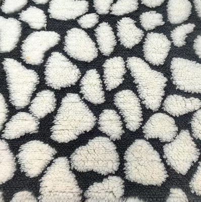 New Arrive Soft Stock 100 Polyester Jacquard Double-side Cotton Fabric for Clothing Winter Blanket