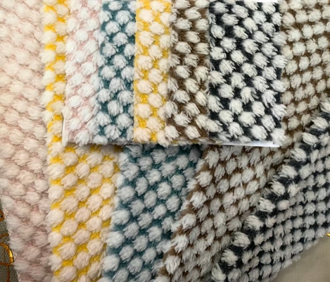 New Arrive Soft 100 Polyester Cotton Jacquard Fleece Fabric for Shoes Men Womens Clothing Blankets for Winter