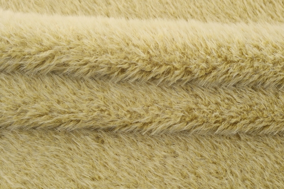 Recycled 100% Polyester Fabric Plush Thick Faux Fur Noble Consort Toka Fur Suede Composite Fabric Women's Clothing Bag Shoes