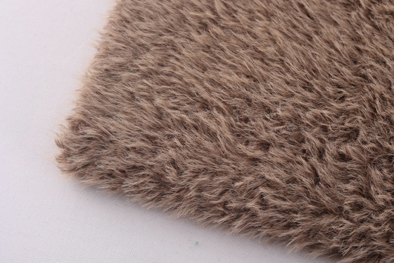 Recycled 100% Polyester Fabric Plush Thick Faux Fur Noble Consort Toka Fur Suede Composite Fabric Women's Clothing Bag Shoes