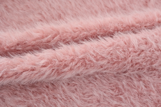 Recycled 100% Polyester Fabric Plush Thick Faux Fur Noble Consort Toka Fur Suede Composite Fabric Women's Clothing Bag Shoes
