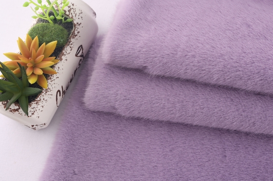 Eco-friendly 100% Polyester Fabric 20mm Plush Thick Faux Fur Lifelike Little Mink Fabric for Clothing Women's Clothing Bag Shoes