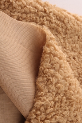 Recycled Soft 100  Polyester Knitted Whole Sherpa Fleece Curly Fleece Plush Fabrics for Clothing Home Blankets Shoes