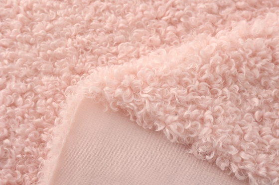 Recycled Soft 100  Polyester Knitted Whole Sherpa Fleece Curly Fleece Plush Fabrics for Clothing Home Blankets Shoes