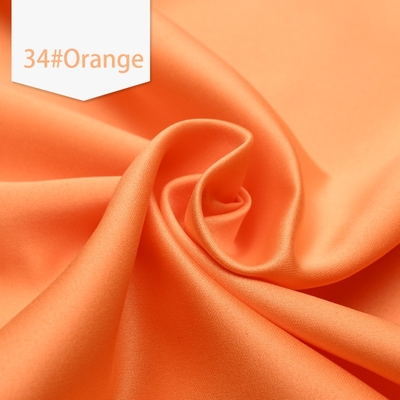 Immediate Delivery High Elasticity Matte 100%  Polyester Colorful Satin Fabric for Women's Clothing for Blinds Bedding