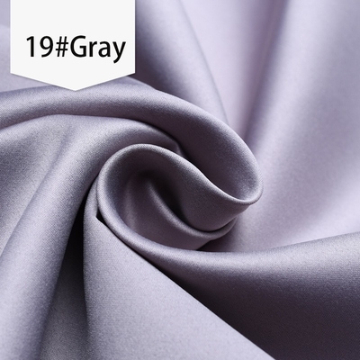 Immediate Delivery High Elasticity Matte 100%  Polyester Colorful Satin Fabric for Women's Clothing for Blinds Bedding