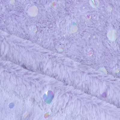 DDP USA Recycled China Manufacturer Wholesale Fashion Fluffy Multicolor Bronzing Fabric Poly Fleece Fabric Foil Rolls
