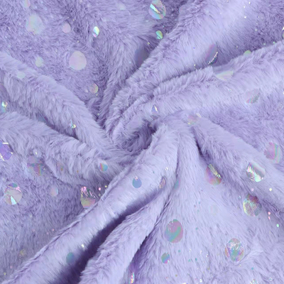 DDP USA Recycled China Manufacturer Wholesale Fashion Fluffy Multicolor Bronzing Fabric Poly Fleece Fabric Foil Rolls