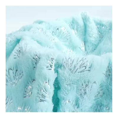 Recycled High Quality Super Soft Touch Sector Korea Velvet Fabric  Design Foil Fabric Polyester PV Velvet Pattern Fabric
