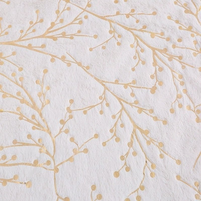 Recycled High Quality Custom PV Velvet Branch Pattern Bronzing 100 Polyester Knitted Velvet Fabric Winter for Sale