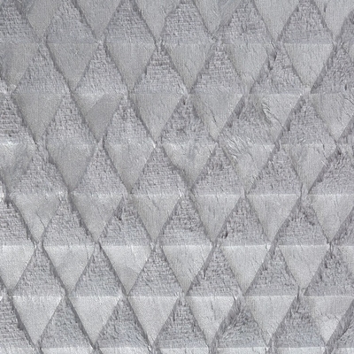 Recycled Super Soft Velvet Hot Silver Triangle Printed Fabric Velvet Cotton Fabric