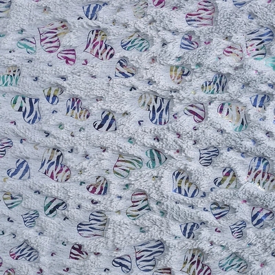 China Product Multi-Colors Design Polyester Material Foil Print Plush Velvet Fabric for Sale