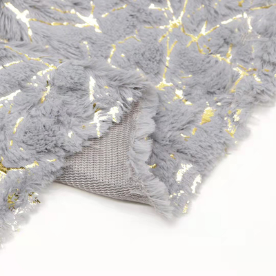 Eco-friendly 2022 New Fashion Knit 100 Polyester Knit Bronzing Design PV Velvet Winter Fabric