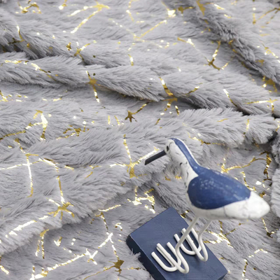Eco-friendly 2022 New Fashion Knit 100 Polyester Knit Bronzing Design PV Velvet Winter Fabric