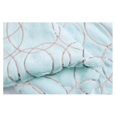 China Supplier Wholesale Shine Poly Round Shape Embroidered Sequin Fabric Velvet