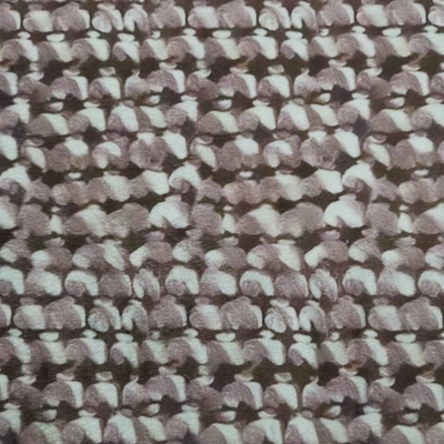 Recycled 100 Polyester China Supplier  Top Selling Short Plush Digital Print Custom Velvet Fabric Printing  for Dress