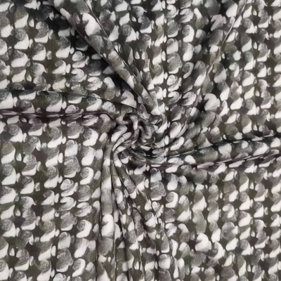 Recycled 100 Polyester China Supplier  Top Selling Short Plush Digital Print Custom Velvet Fabric Printing  for Dress